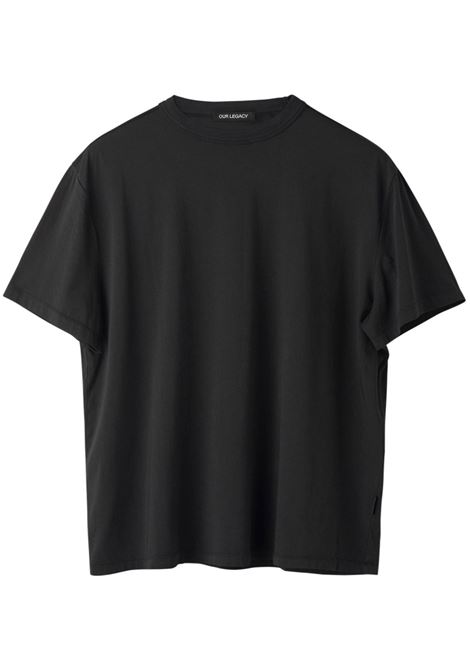 Black crew-neck t-shirt - OUR LEGACY men